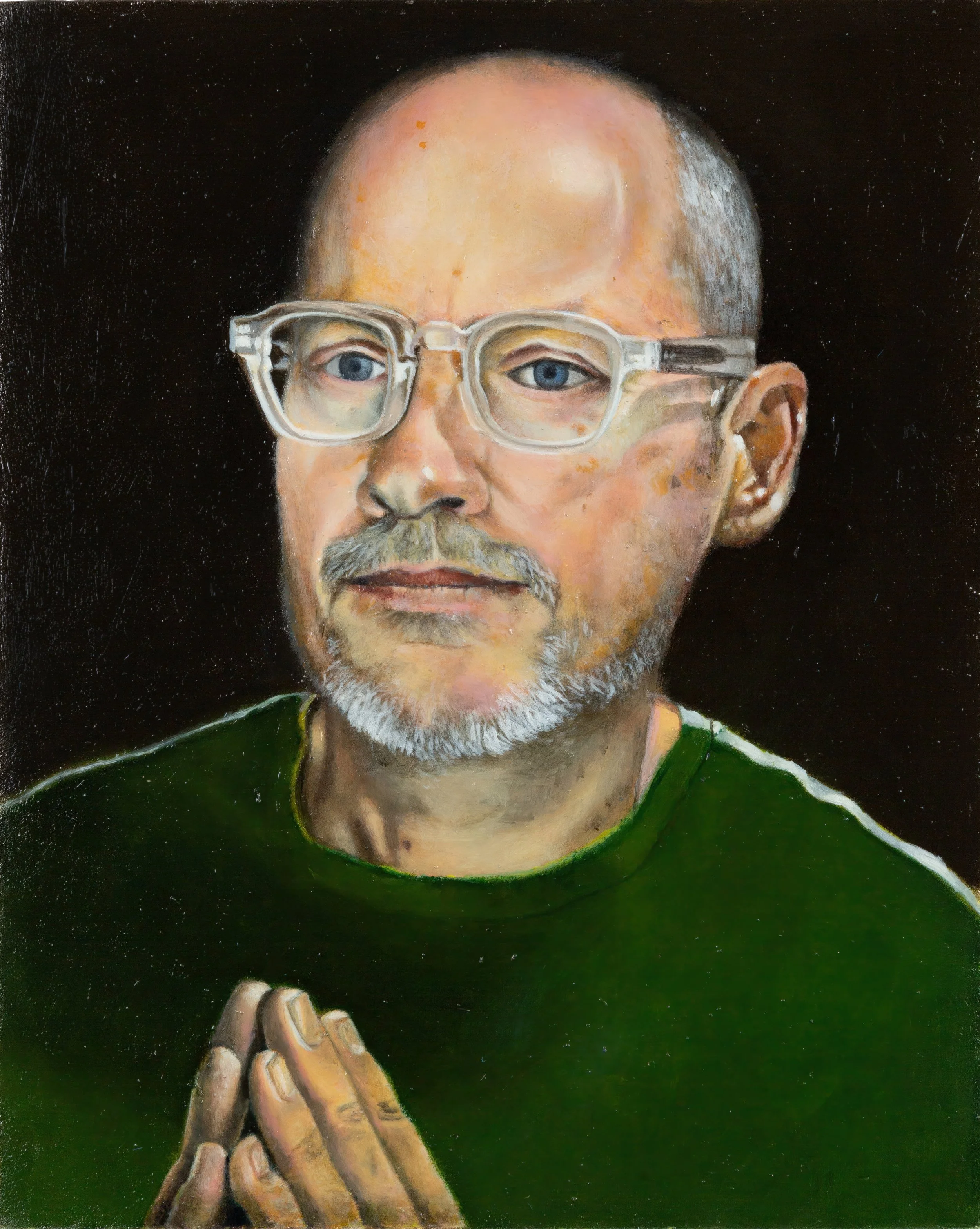 Self-Portrait in Krakow (after Dieric Bouts)