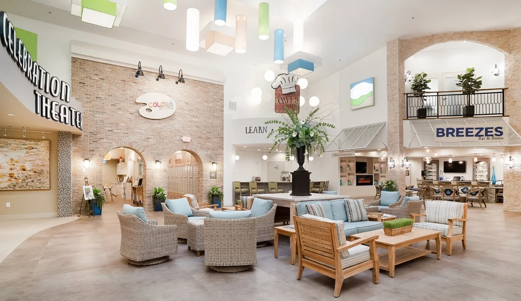The Celebration Club Atrium The Atrium is a gathering place amongst the many amenities of the Celebration Club.