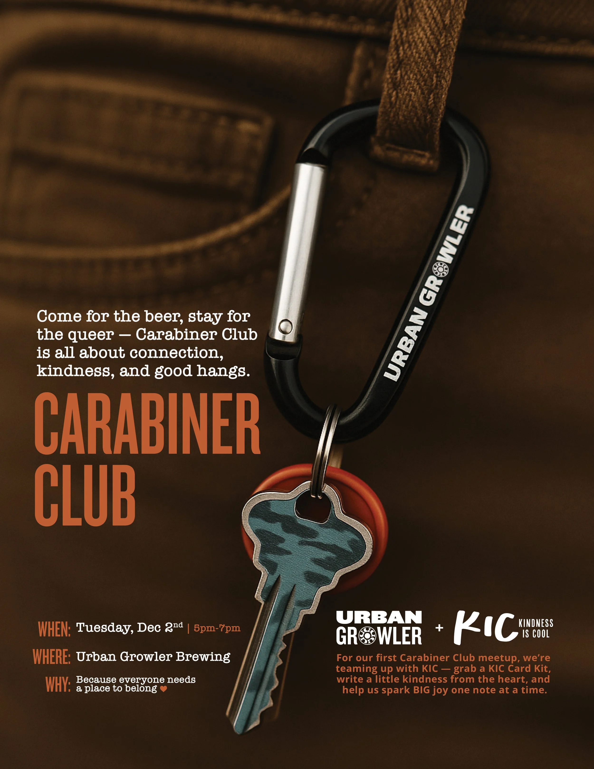 Carabiner Club: December Meeting w/ KIC!