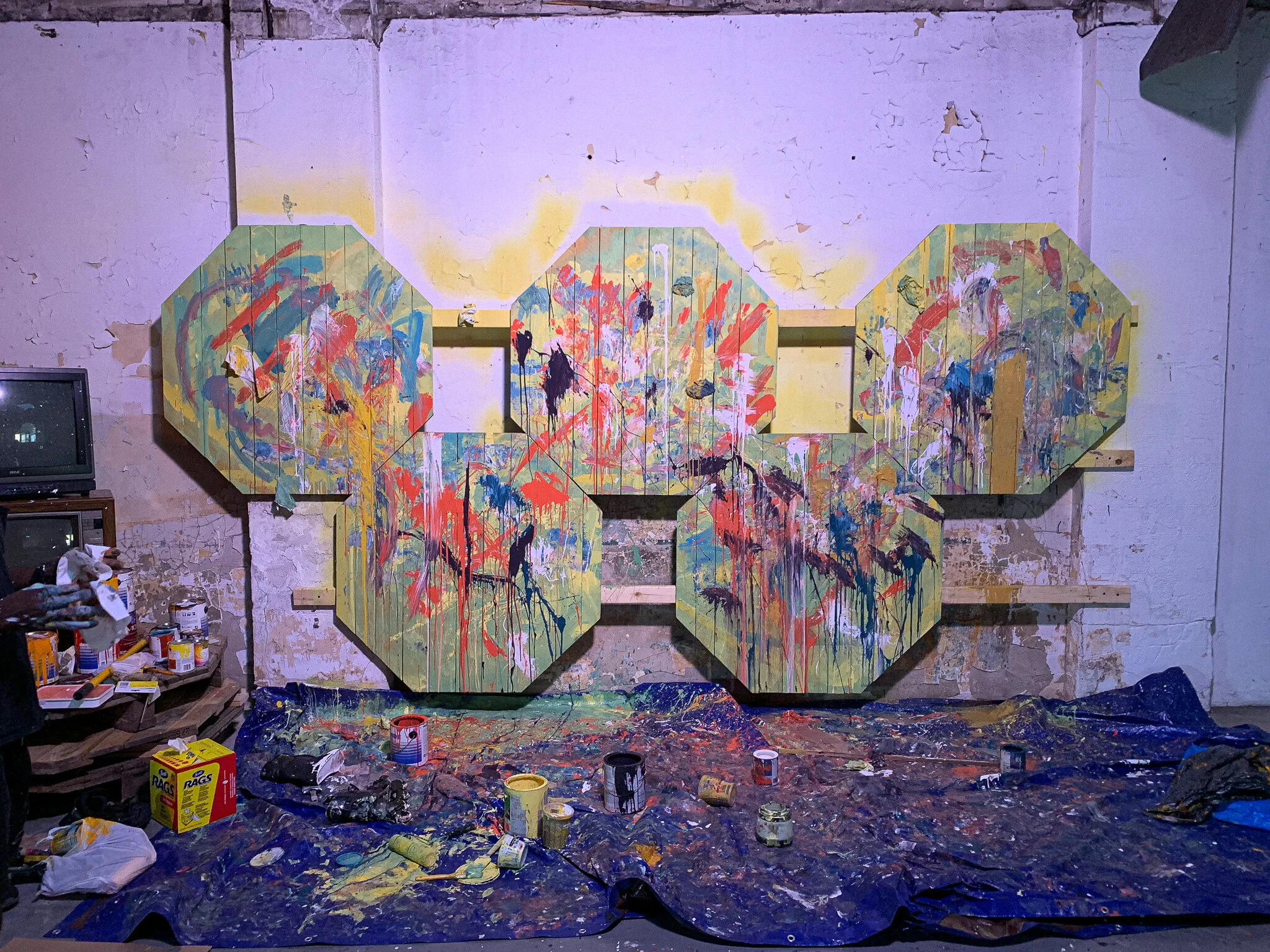  BREAD OF LIFE  Collaborative Live Mural with Bryan Kosciolek and Josh Solas, Grand Rapids, MI 