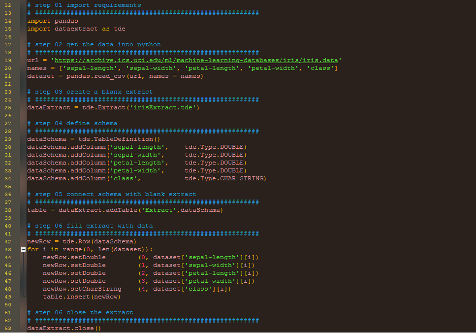 How To Create A Tableau Data Extract Using Python