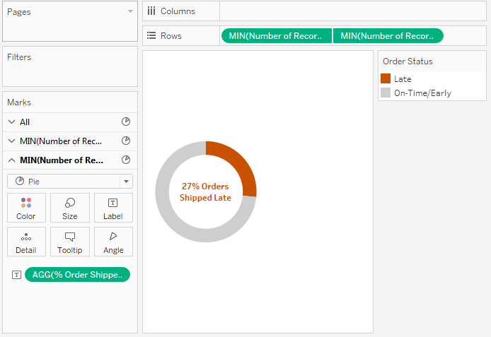 How To Make Donut Chart In Tableau