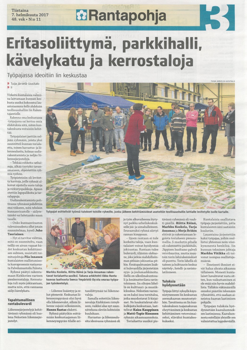 Rantapohjan juttu työpajasta