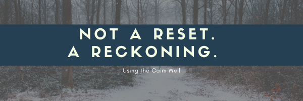 Not a Reset. A Reckoning