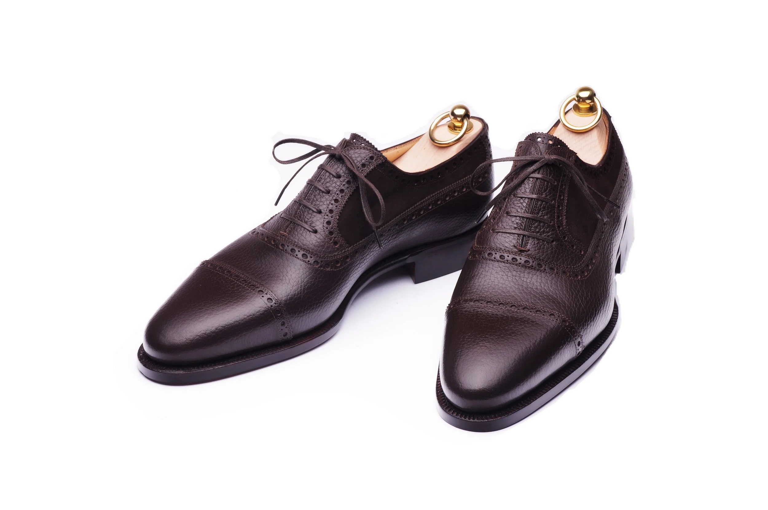 suede cap toe oxford