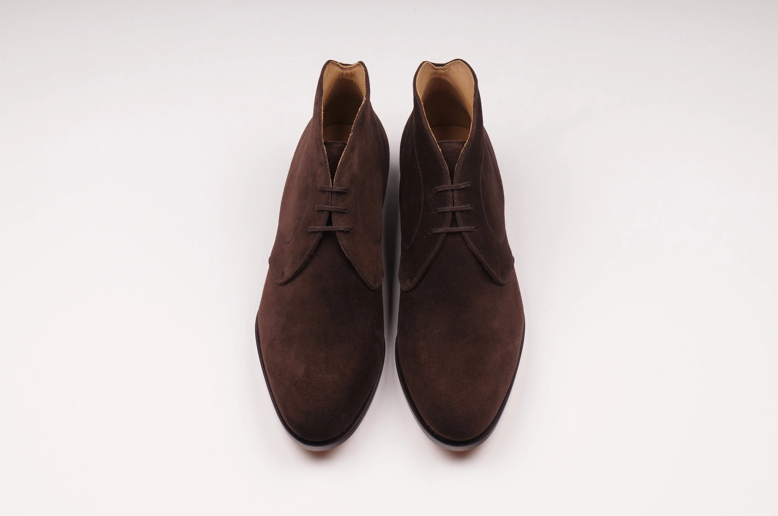 chocolate brown chukka boots