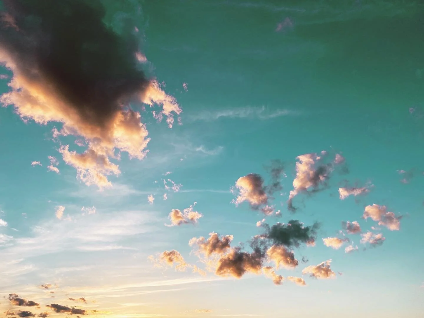 blue skies ahead. 
.
clouds pass by.
.
more clouds come.
.
then more blue skies.
.
but just remember, 
you&rsquo;re more than the clouds,
.
you&rsquo;re the whole sky. 
.
☁️☁️☁️