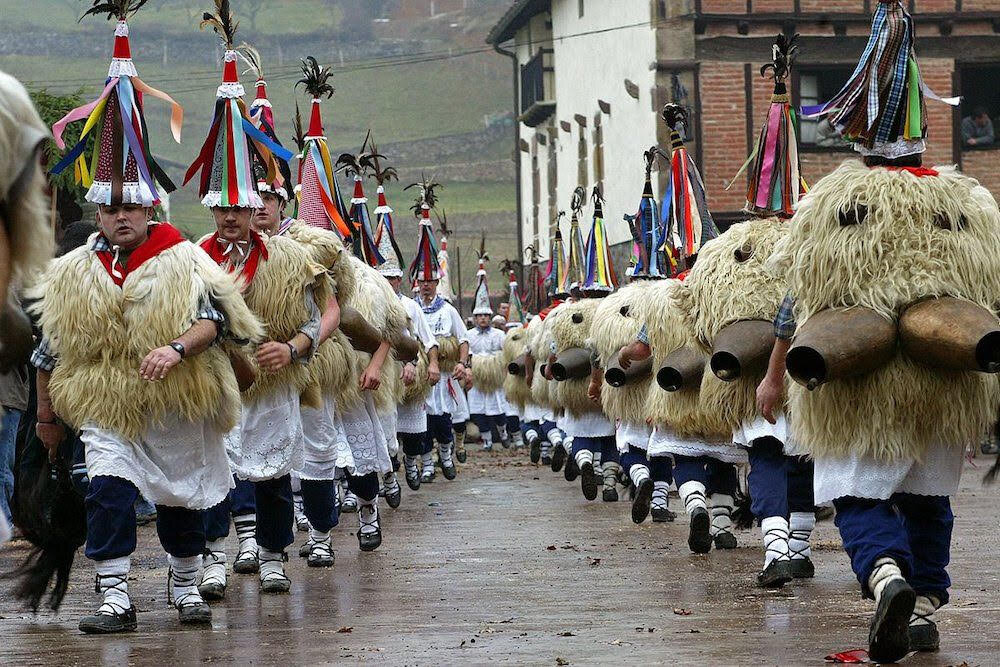  Joaldunak are protectors who warned the people in the towns and villages of the arrival of the carnivals. They are said to also chase the bad spirits away with the noise from the bells on their backs. God longs to redeem such festivals and His creat