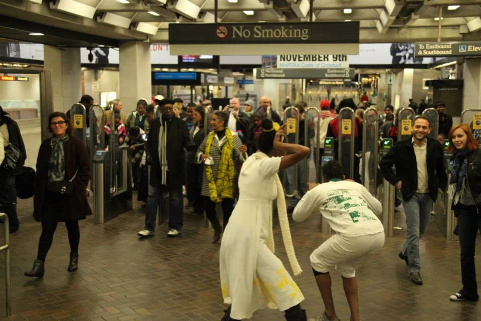 Mass Transit Muse by Mike Molina & Seven Stages Theater A dramatic multimedia performance set in MARTA transit station and train locations to illustrate the importance of public transportation and public art. 