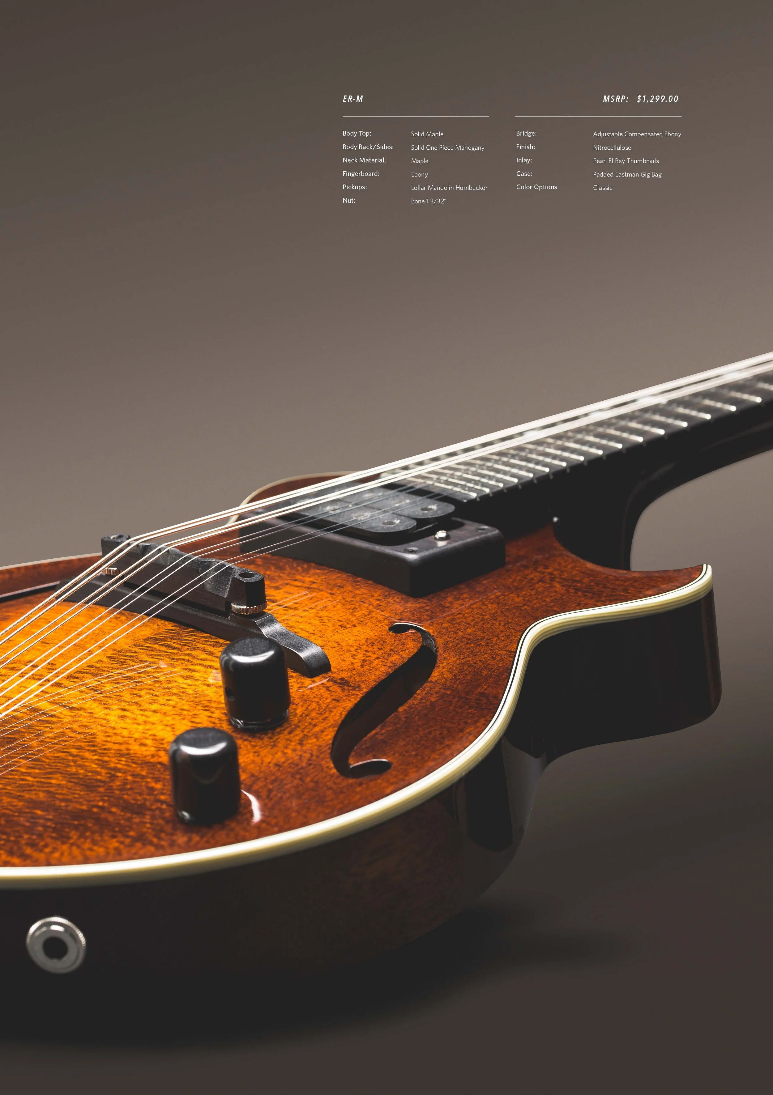 James Sullivan Photography for Eastman Music, El Rey Guitar