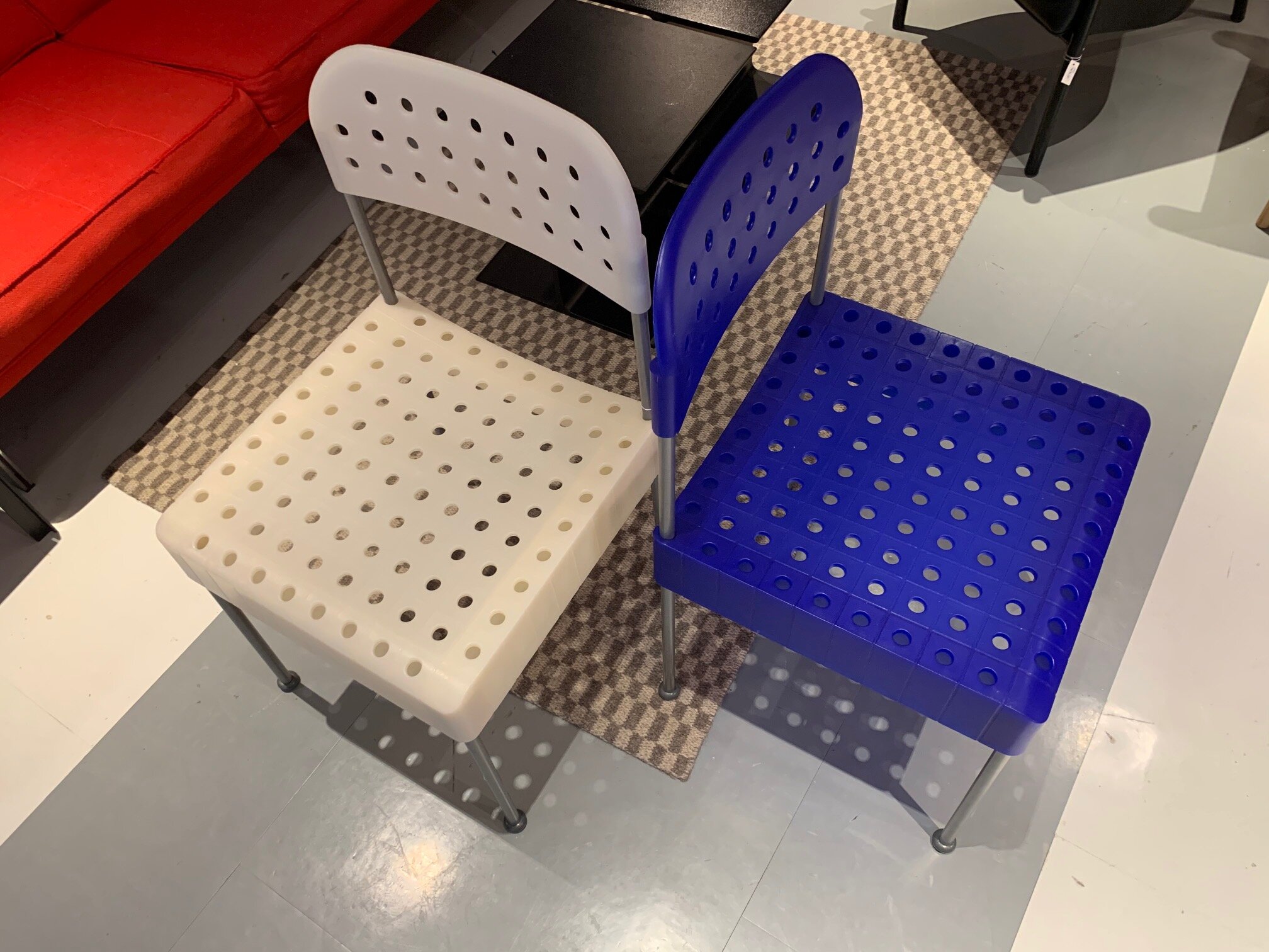 Box Chairs by Enzo Mari for Aleph (BLUE or WHITE) — CIRCA MODERN