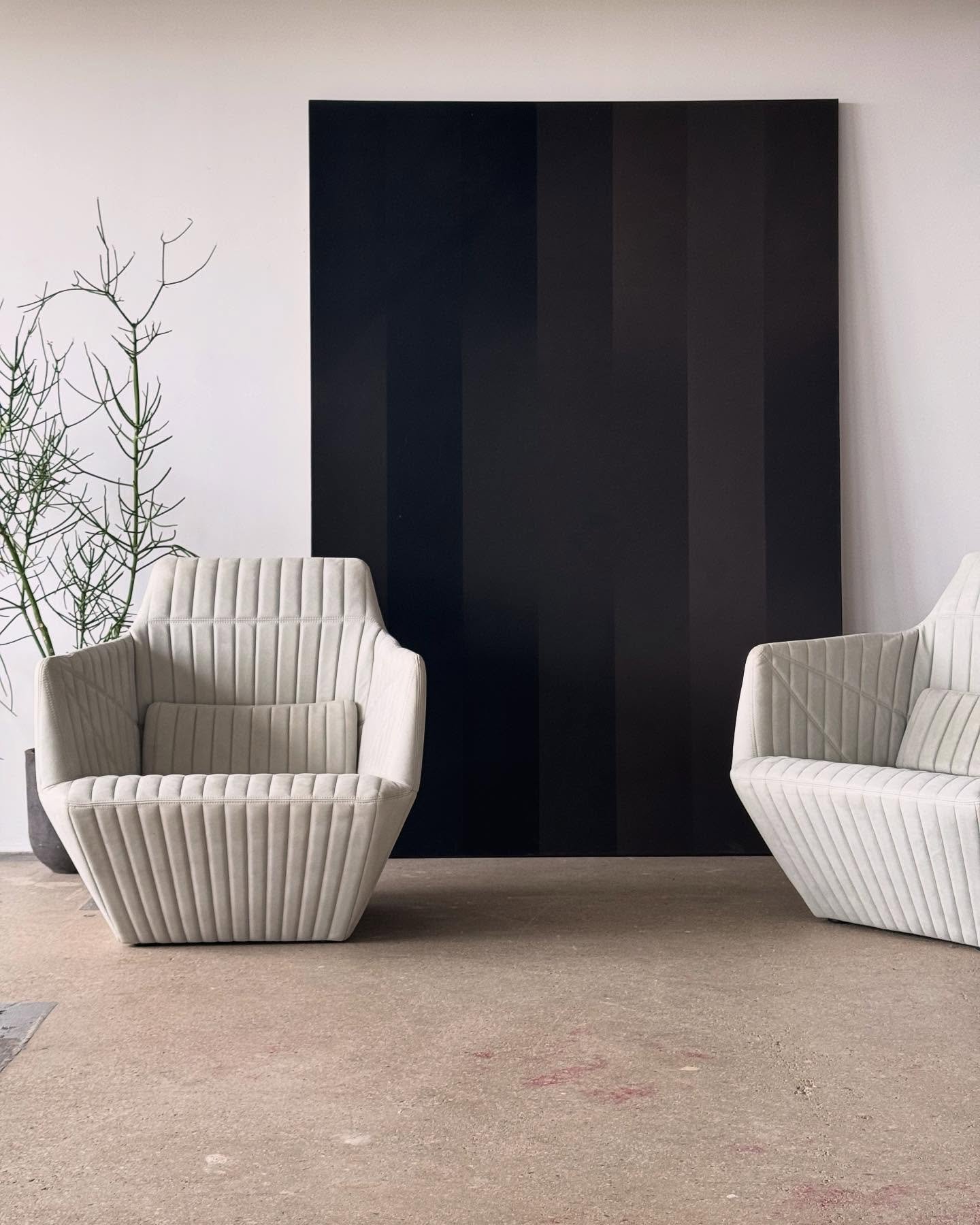 A pair of Facett Armchairs by R. &amp; E. Bouroullec for Ligne Roset. (now available)