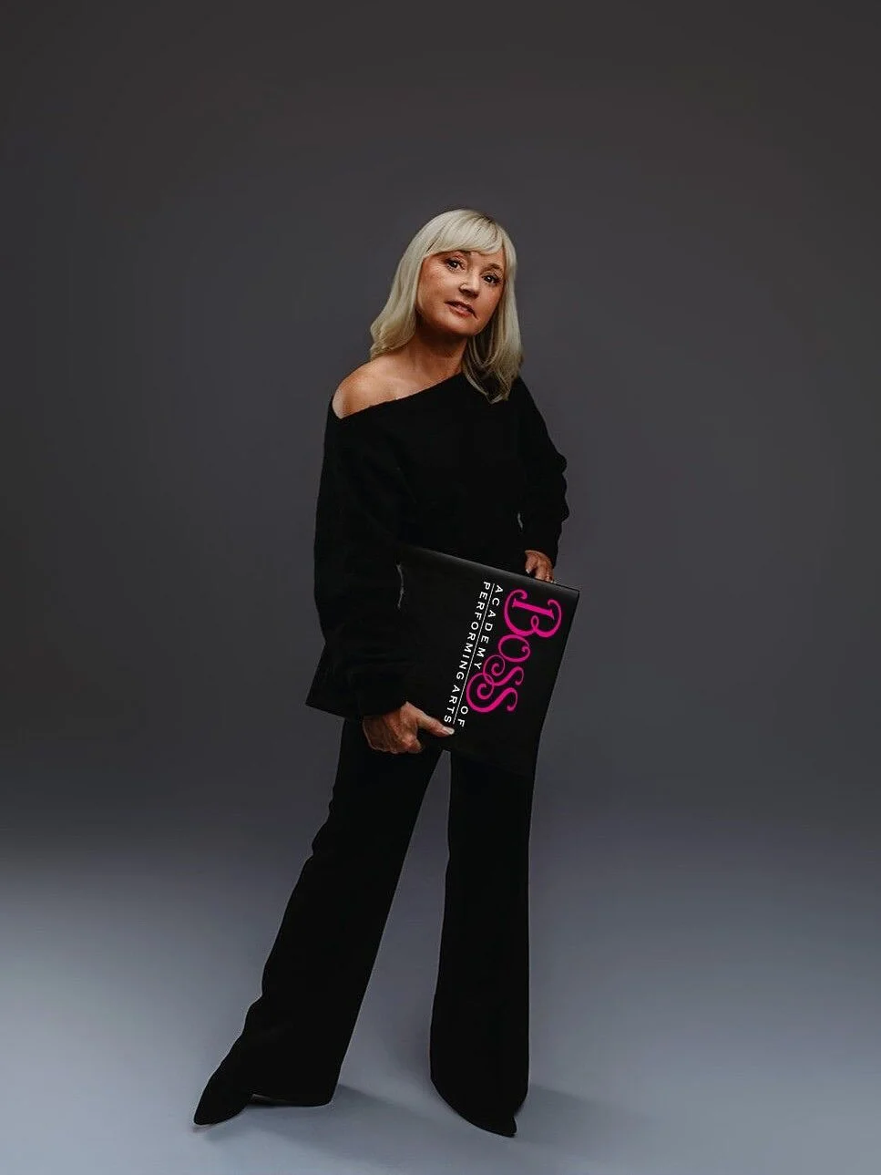 Meet The Boss🩷🖤🩷🖤 

KathyJo Boss is the founder and director of Boss Academy of Performing Arts. She is an accomplished dancer, choreographer, teacher and actor with over 40 years of performance training and experience and a Bachelor of Science d
