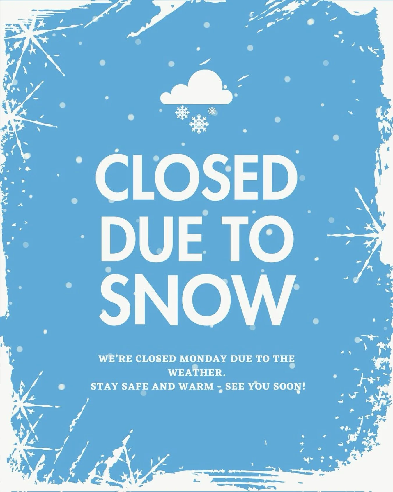 Boss Academy will be closed on Monday. Stay tuned for information regarding Tuesday. Emails will be sent to all students with an update.