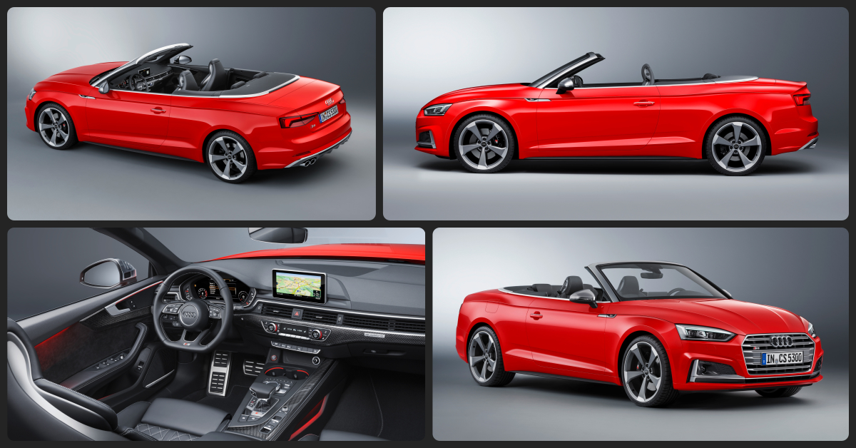 Audi S5 Cabriolet Prestige $2,500 Total Drive Off / $815 Total Monthly (taxes & fees included | 36 month lease)