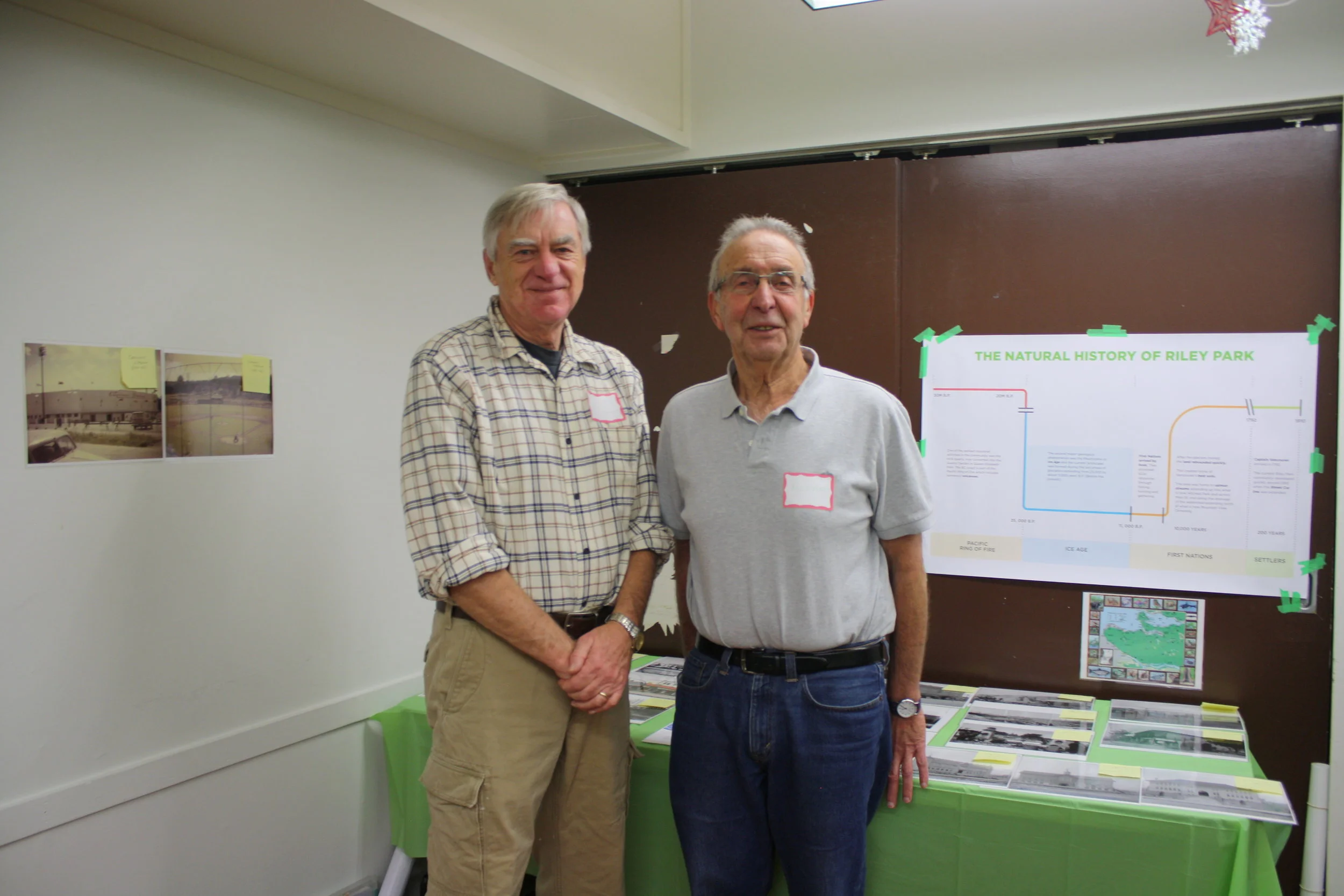 Art and Allan in front of their project. 