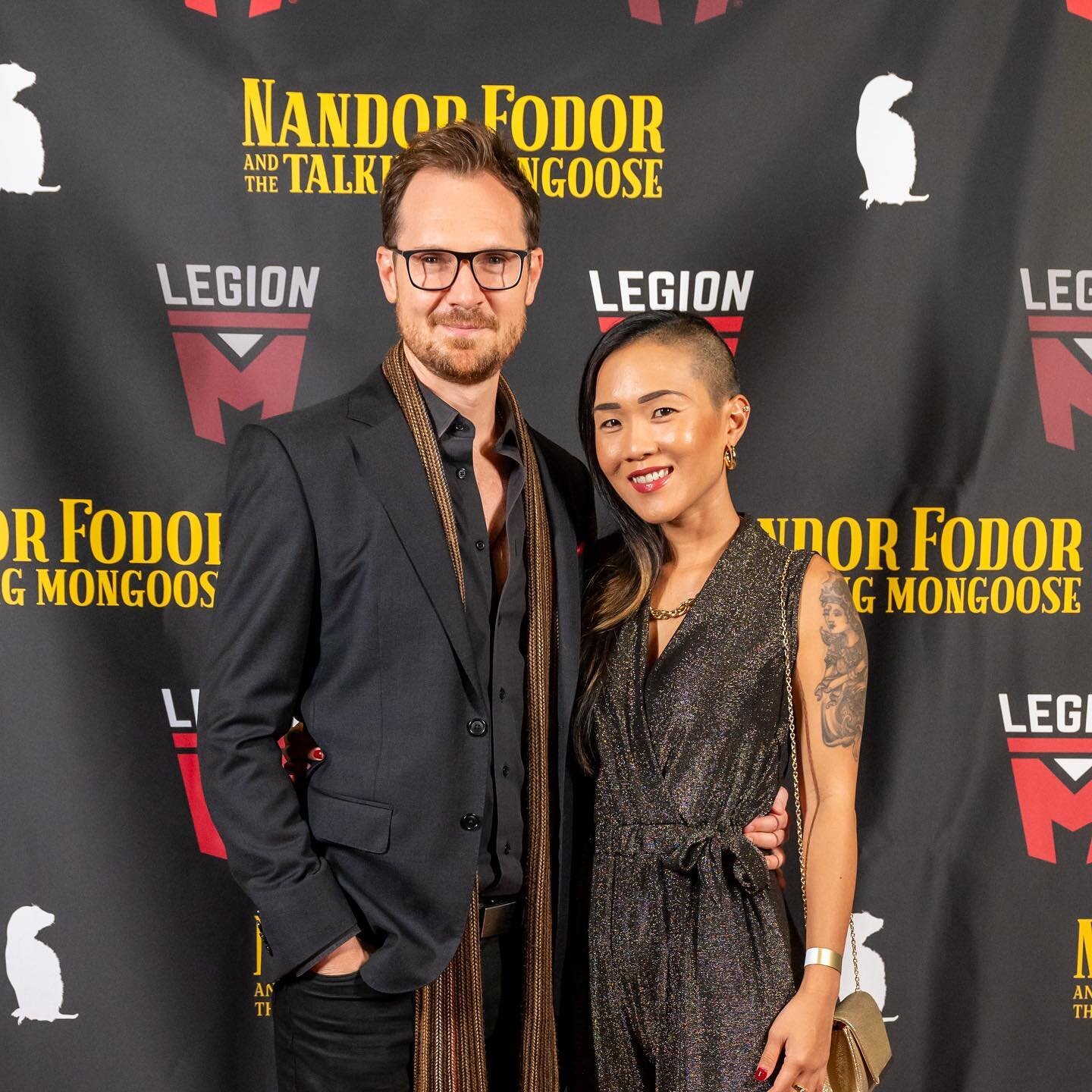 Had an amazing time last week with @freedewi at the world premiere of Nandor Fodor and the Talking Mongoose at the Chinese Theater in Hollywood. Words cannot express how meaningful it was to hear my score in a giant legendary theater with a sold out 