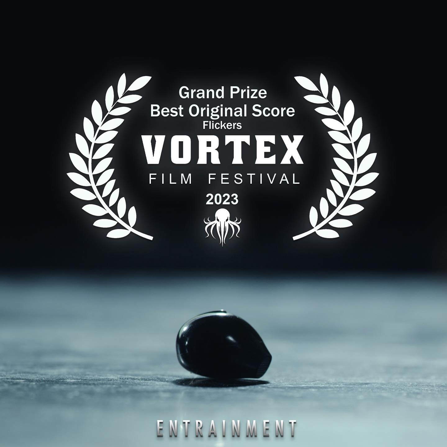 🎥🎼 I am thrilled to announce that my music for @entrainmentfilm has received the Grand Prize for the Best Original Score in the Vortex Film Festival this year!

The Vortex Festival is part of Flicker&rsquo;s Rhode Island International Film Festival