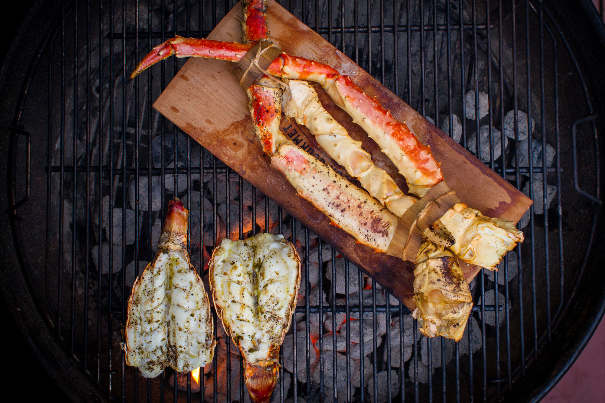 images How Long Do You Boil Lobster Tails And Crab Legs planked king crab legs and grilled