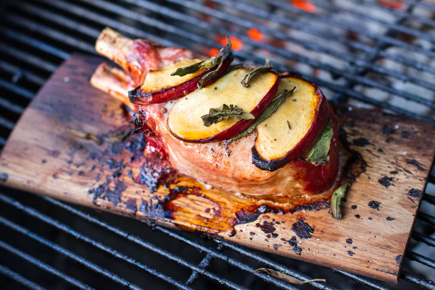 Spicy Pork Chops With Hopslam Peach Chutney Another Pint Please