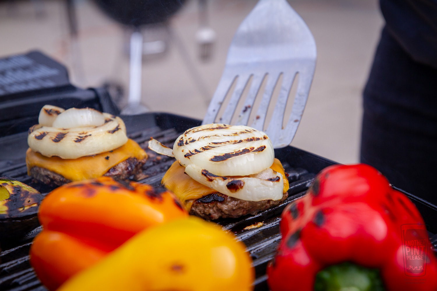 Grilled Cheeseburger with Onion
