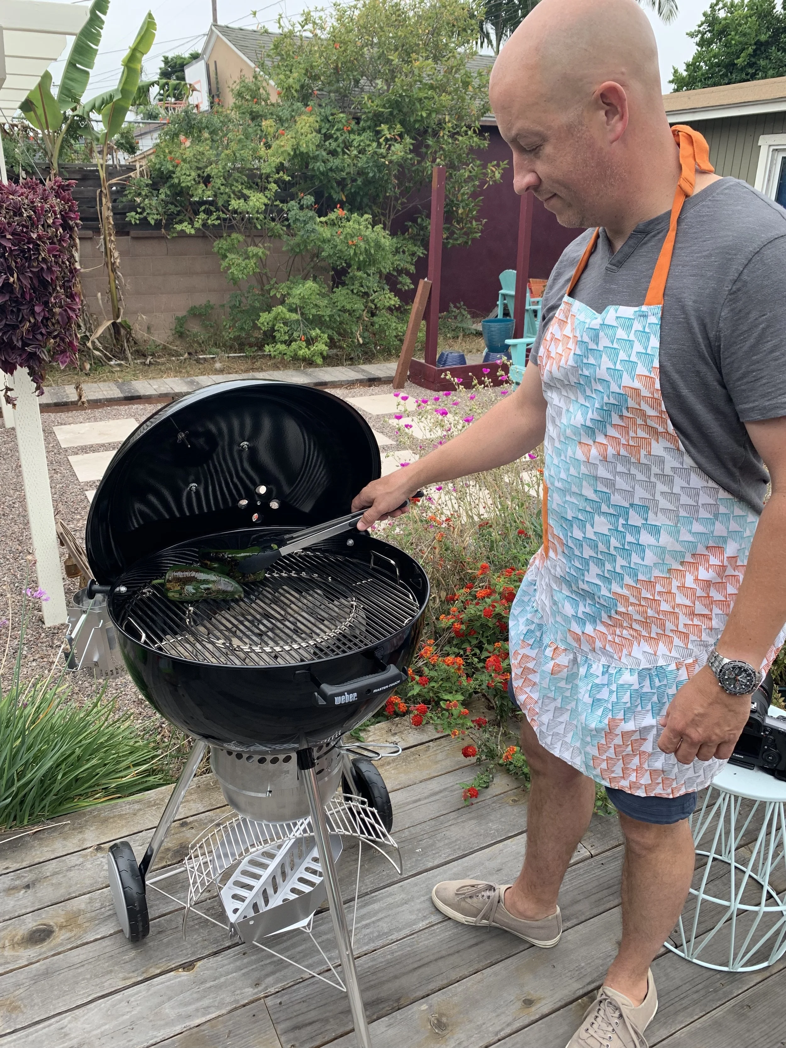 Mike Grilling in a Silly Apron.jpg