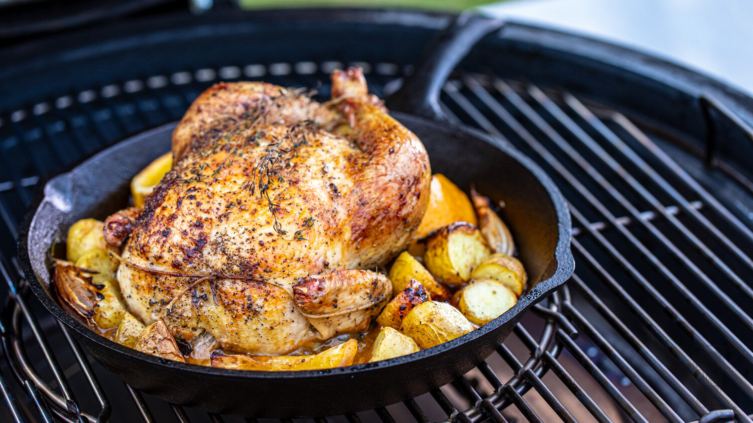 Cast-Iron Skillet Grilled Chicken: Video — Another Pint Please