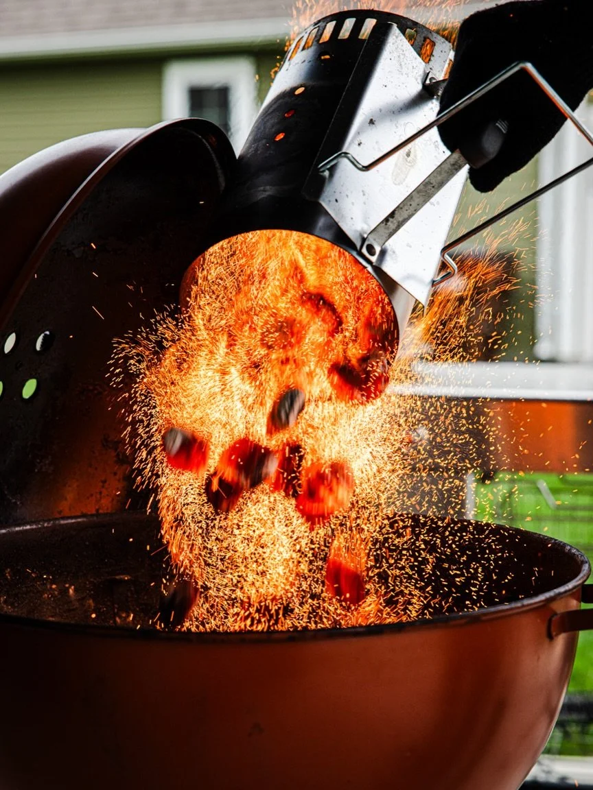 Some days I really miss stills. There&rsquo;s just something I love about capturing that split second when heat, food, and smoke come together. So, this afternoon, since I was testing a few ideas on the griddle and grill, I did what I missed. I shot 