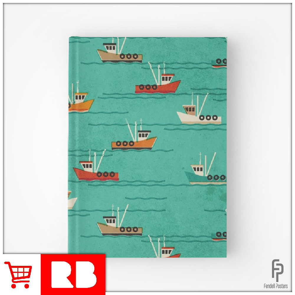 Leigh Fishing Trawlers - Hardcover Journal