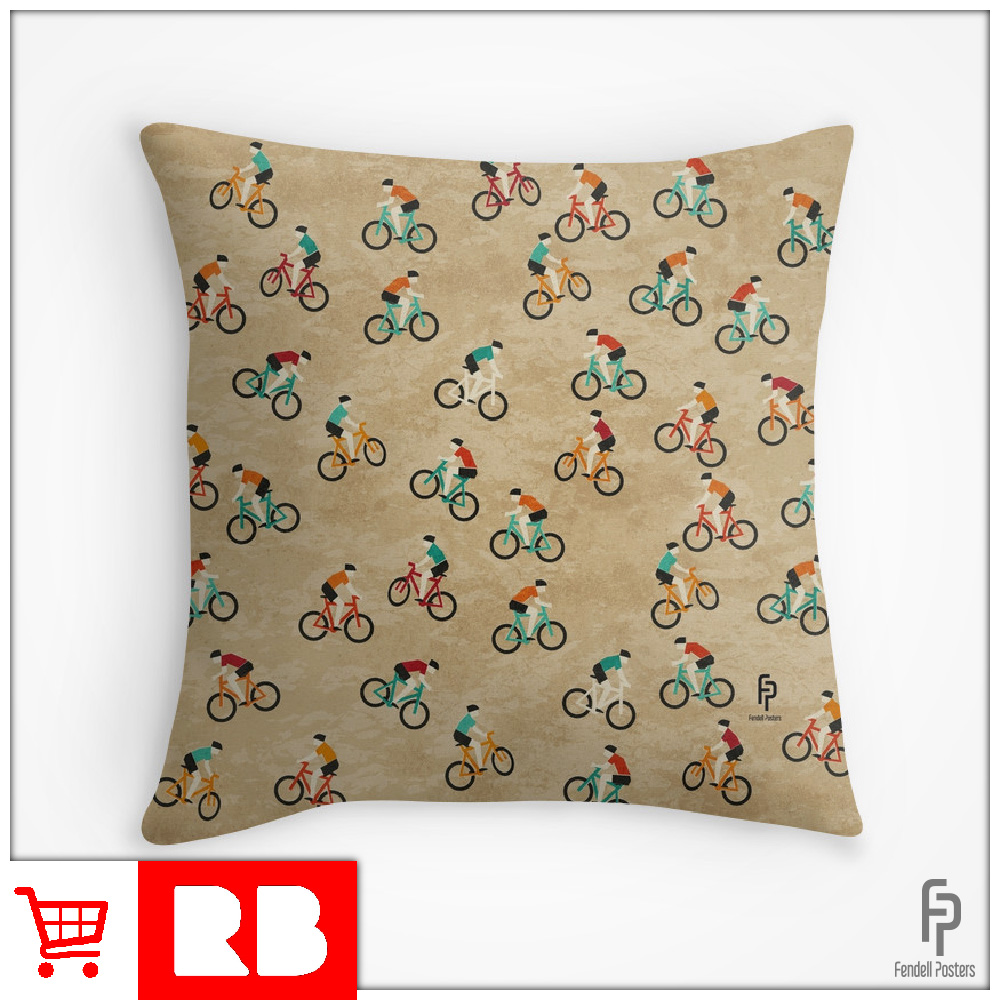 Mountain Biking - Throw Pillow