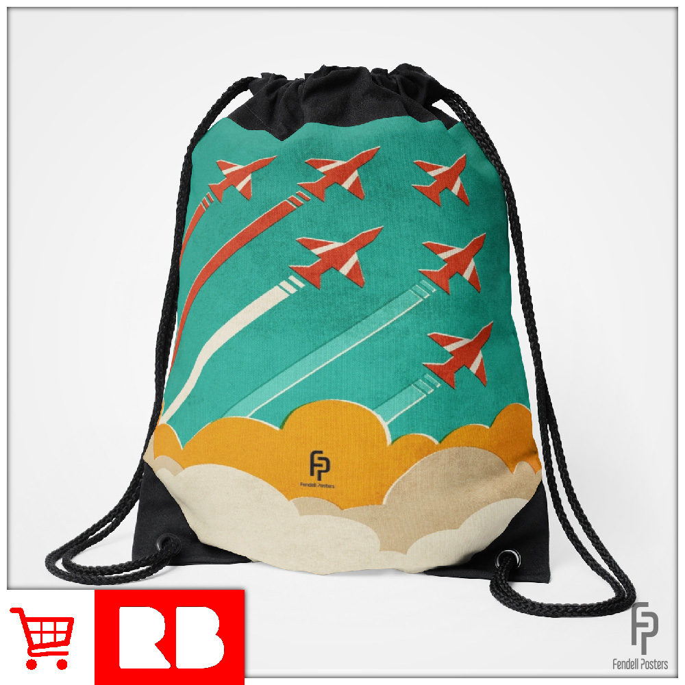 Red Arrows - Drawstring Bag