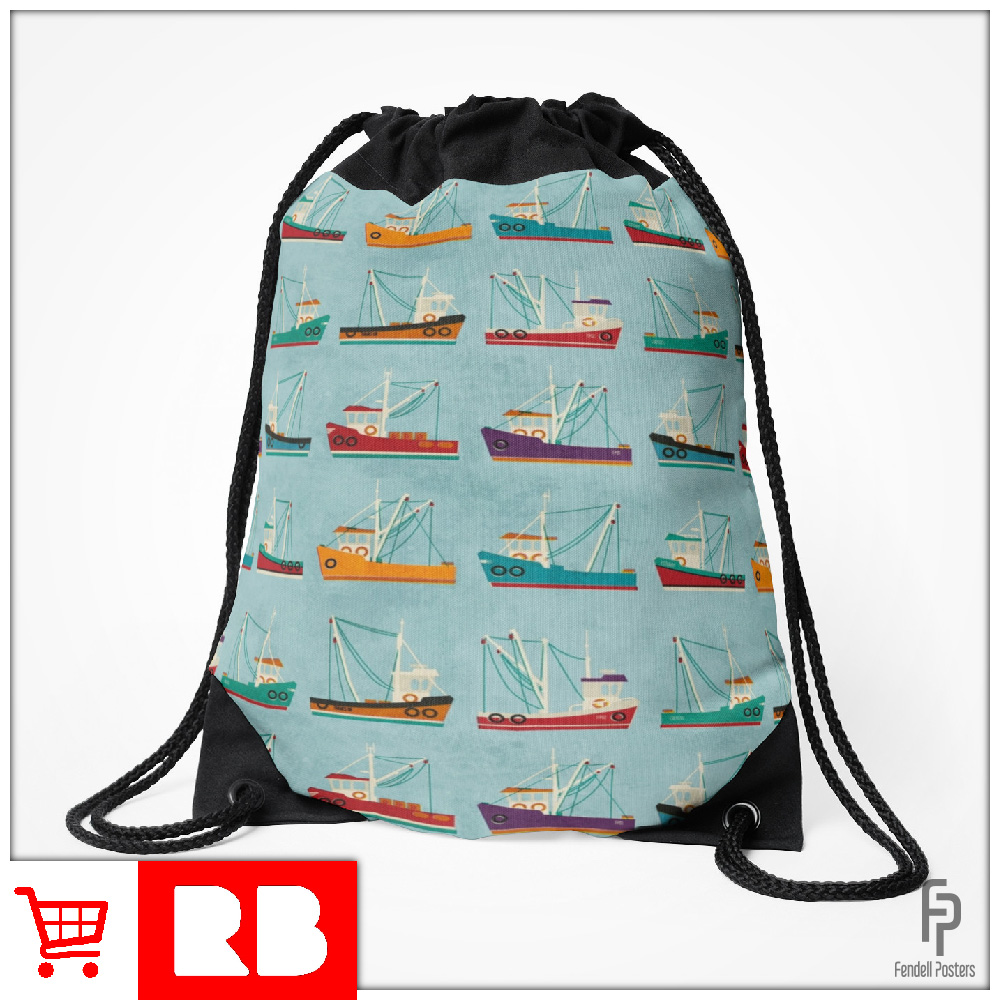 Fishing Trawler - Drawstring Bag