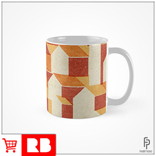 Little Houses Pattern - Mug