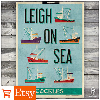 Leigh-on-Sea Fishing Trawler - A2 & A4 Posters