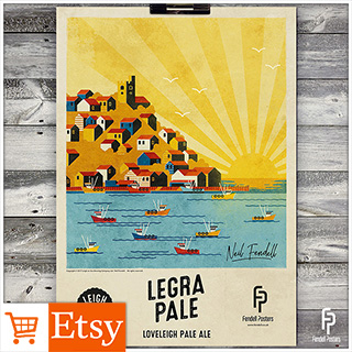 Leigh-on-Sea Brewery - Legra Pale A2 & A4 Posters