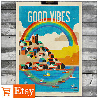 Good Vibes - Poster (A4 &amp; A2 Sizes)