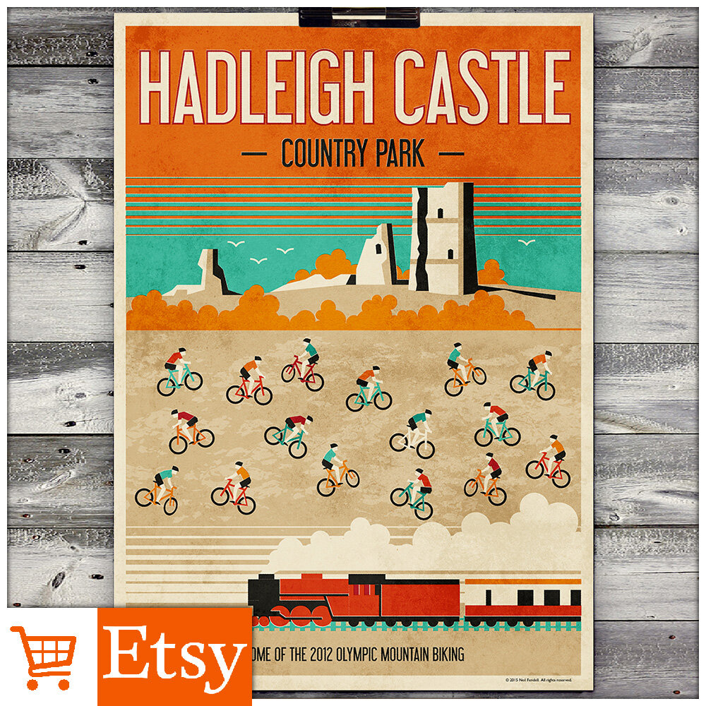 Hadleigh - Poster (A4 &amp; A2 Sizes)
