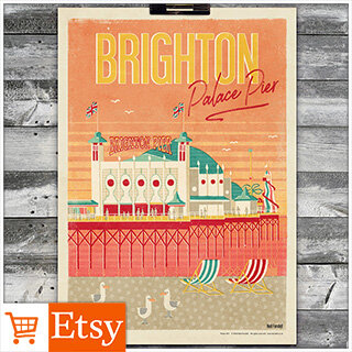 Brighton Palace Pier - Poster (A2 &amp; A4 sizes)