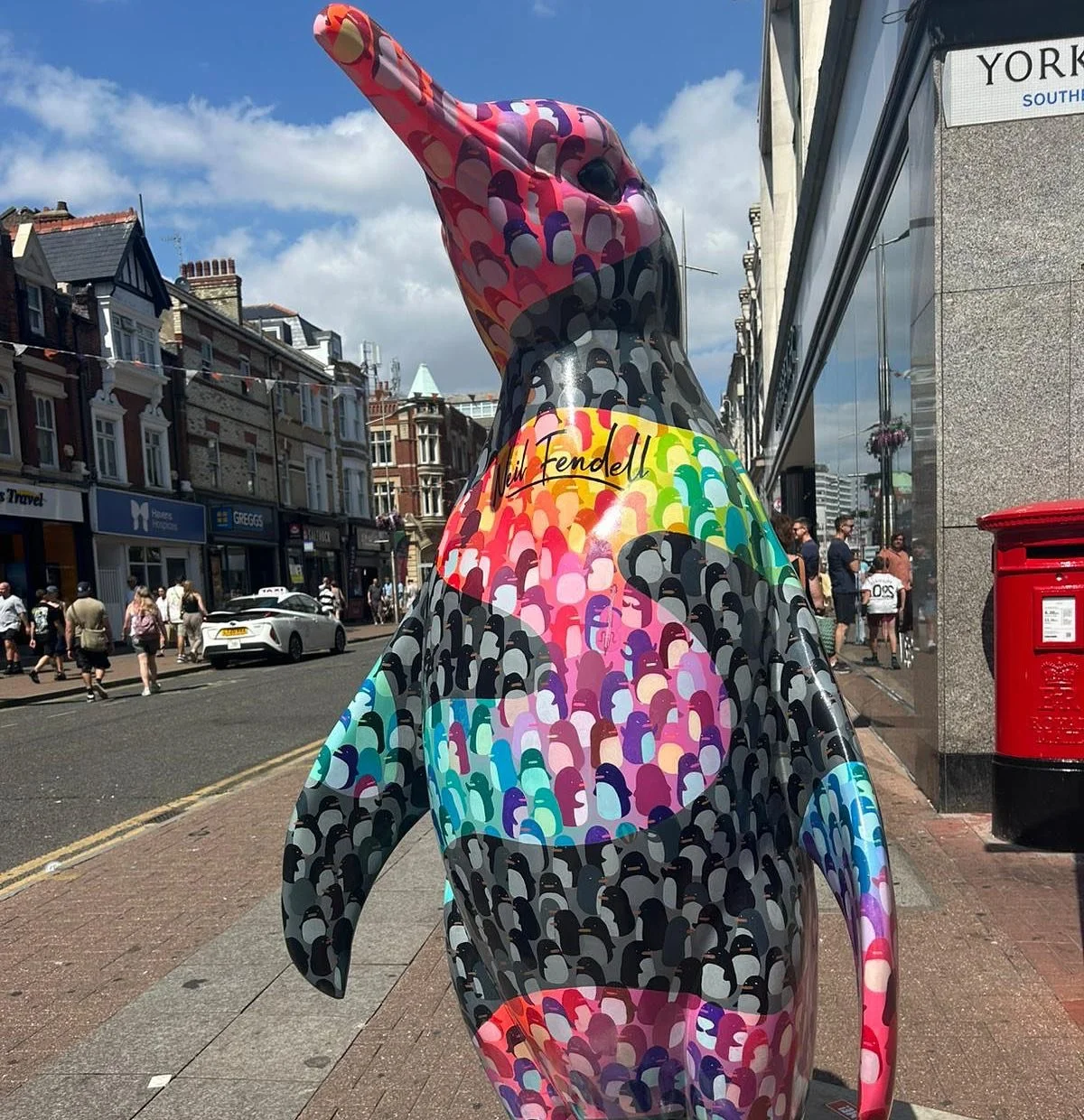 Well done Wave Of Diversity for being the most collected penguin. He was in such a perfect busy spot in the high street. @waddleonsea