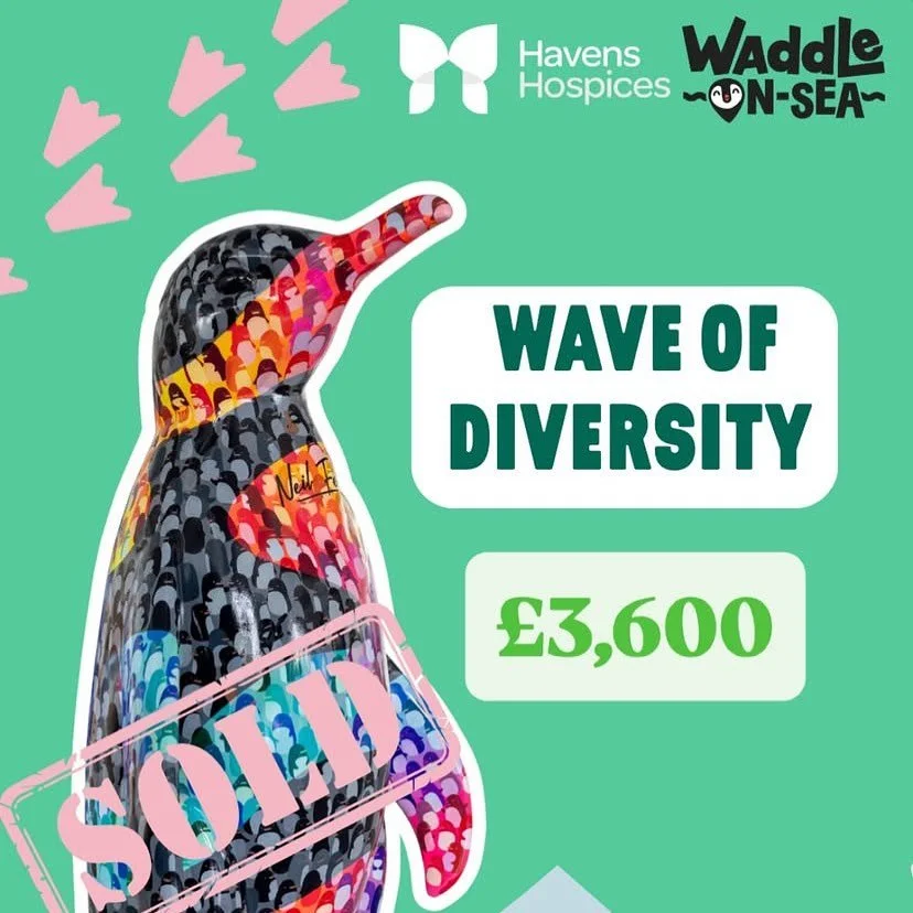 Wave of Diversity was a hit on the trail and didn’t fail to deliver at the grand Waddle-on-Sea auction. Raising a fantastic £3,600 for Havens Hospices! Well done wave :)
@waddleonsea @havenshospices