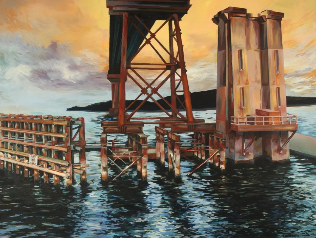 AGAIN ADJACENT 36x48" 2016