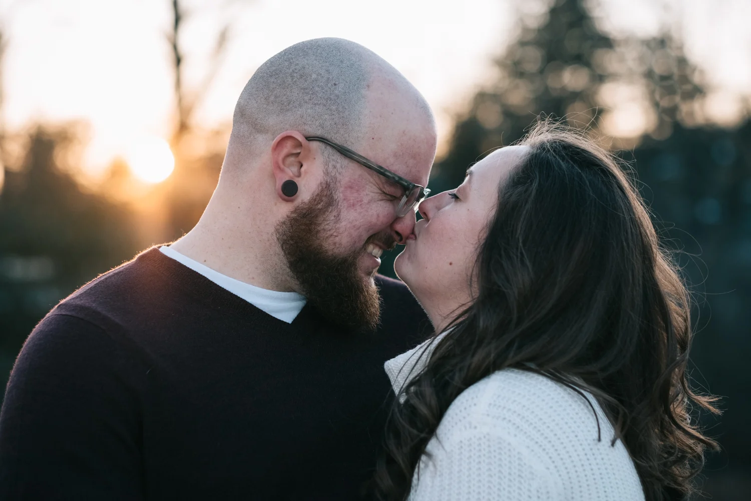 University of Virginia Sunset Engagement Session
