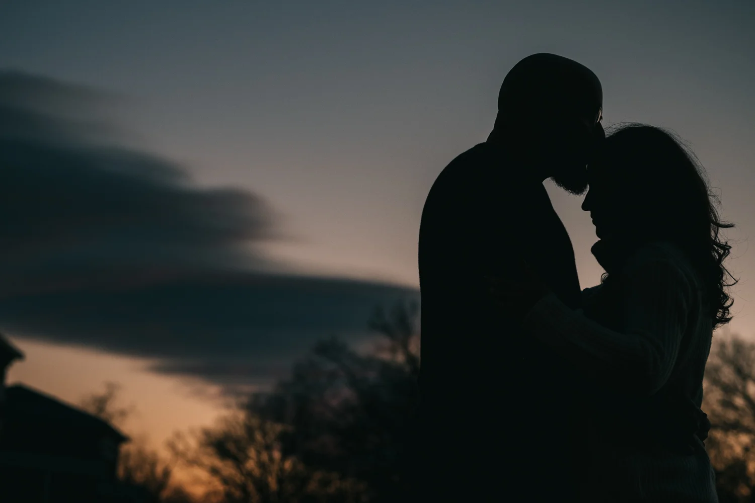 UVA Sunset Engagement Picture