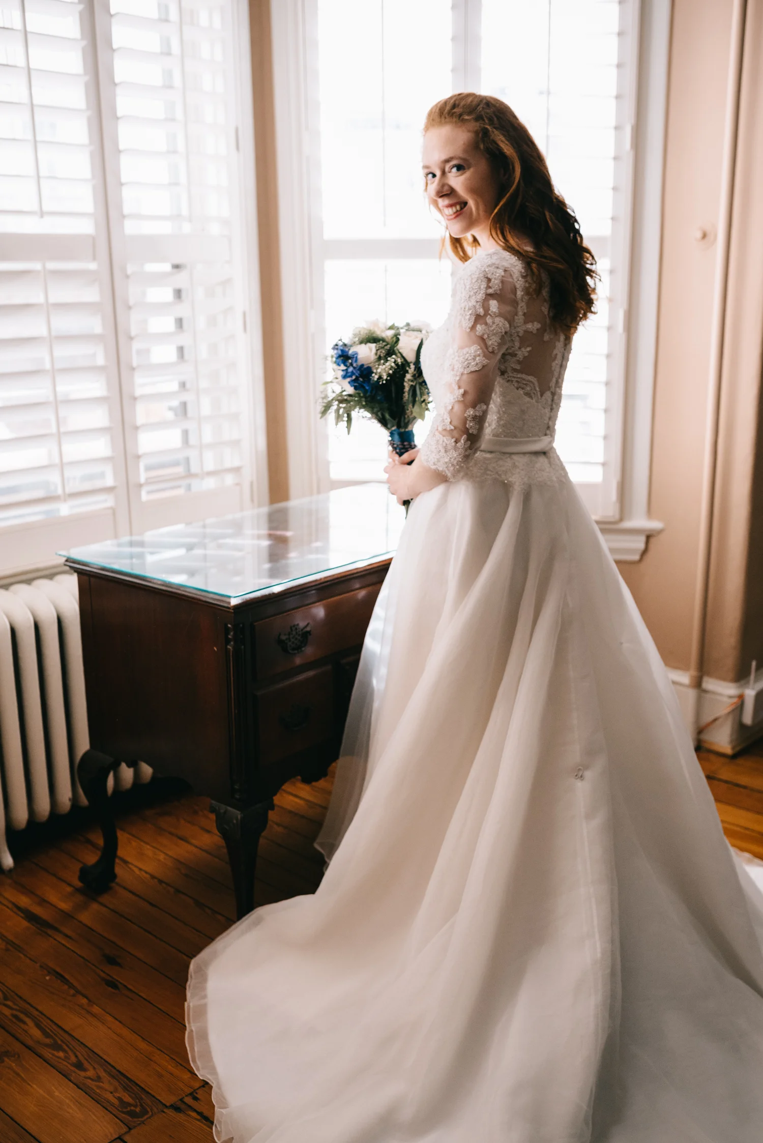 bridal portrait just before the ceremony