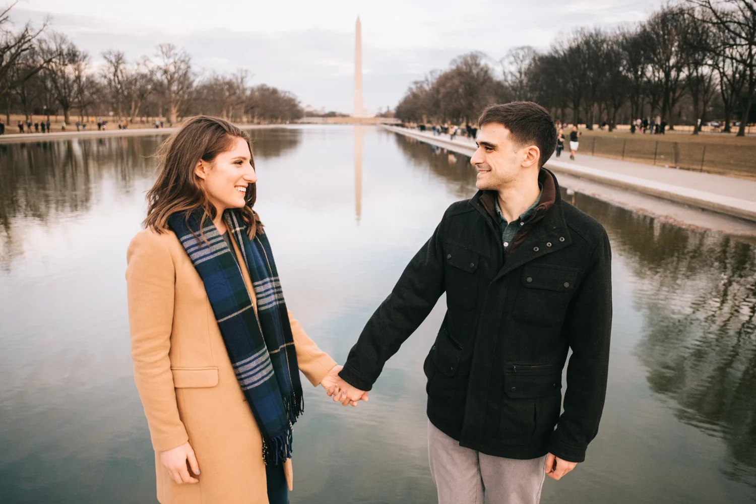 dc engagement reflection pool washington monument