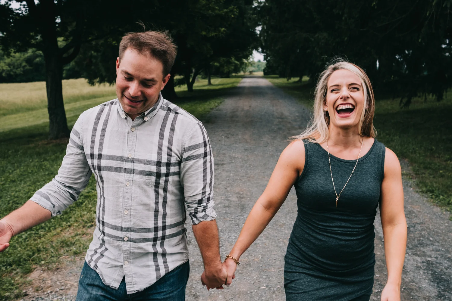 laughing in love morven park engagement photos