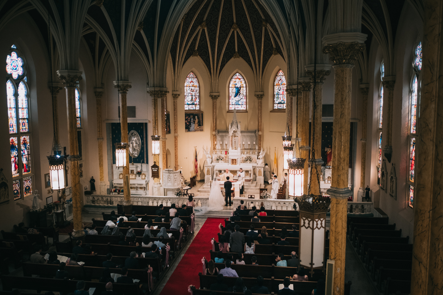 Catholic Wedding at St Mary Mother of God Church in DC