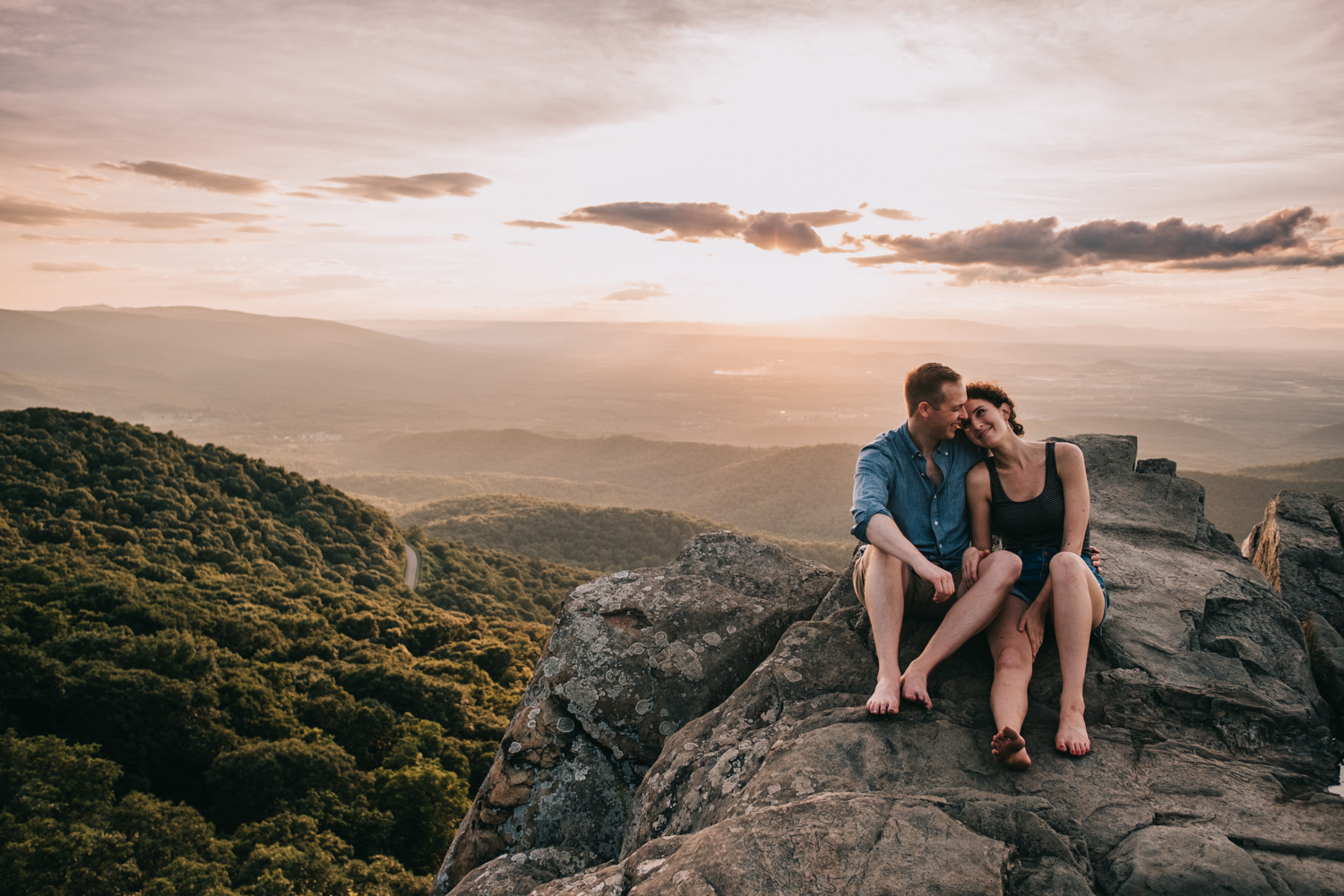 humpback rock engagement session