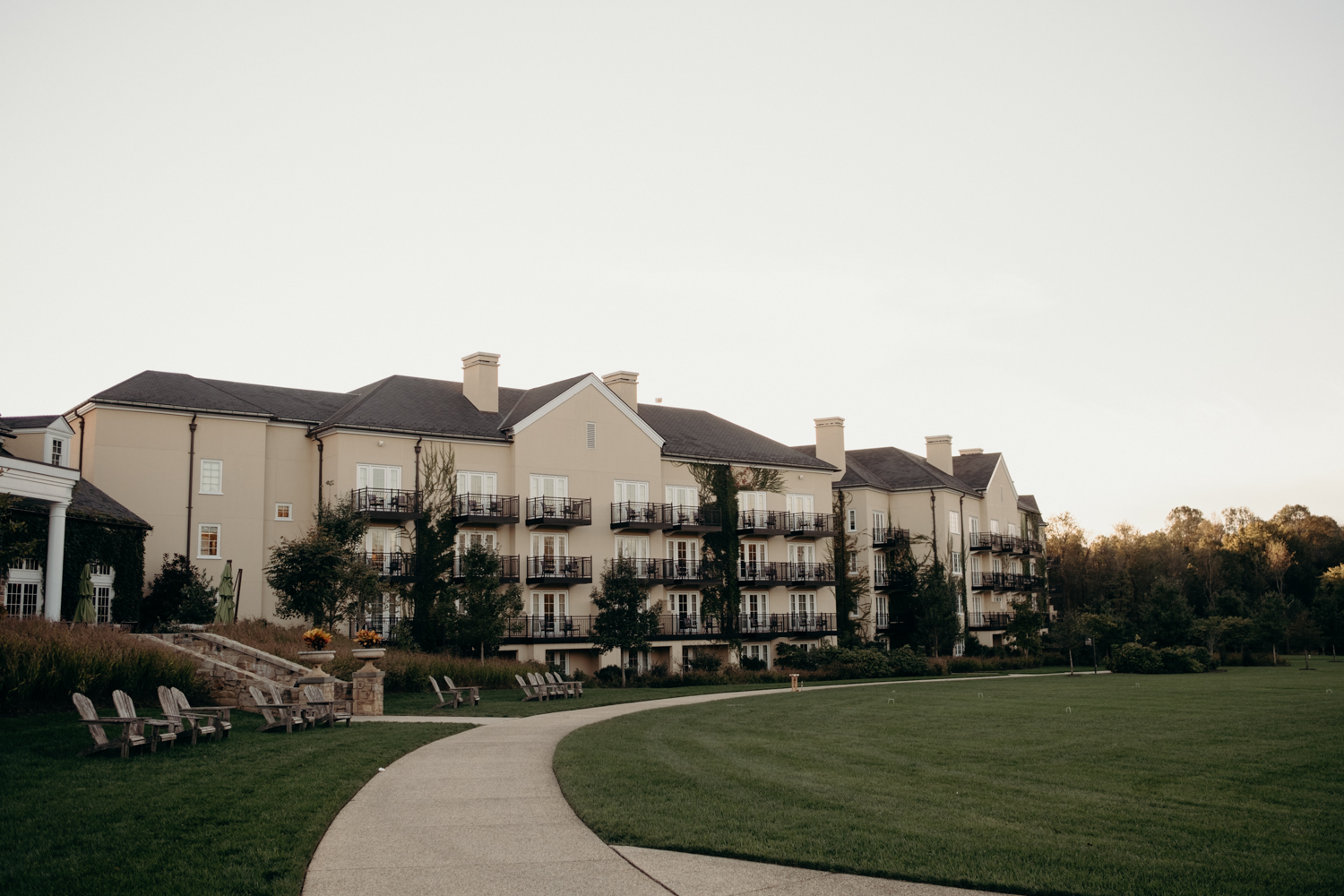 Back side of Salamander Resort and Spa