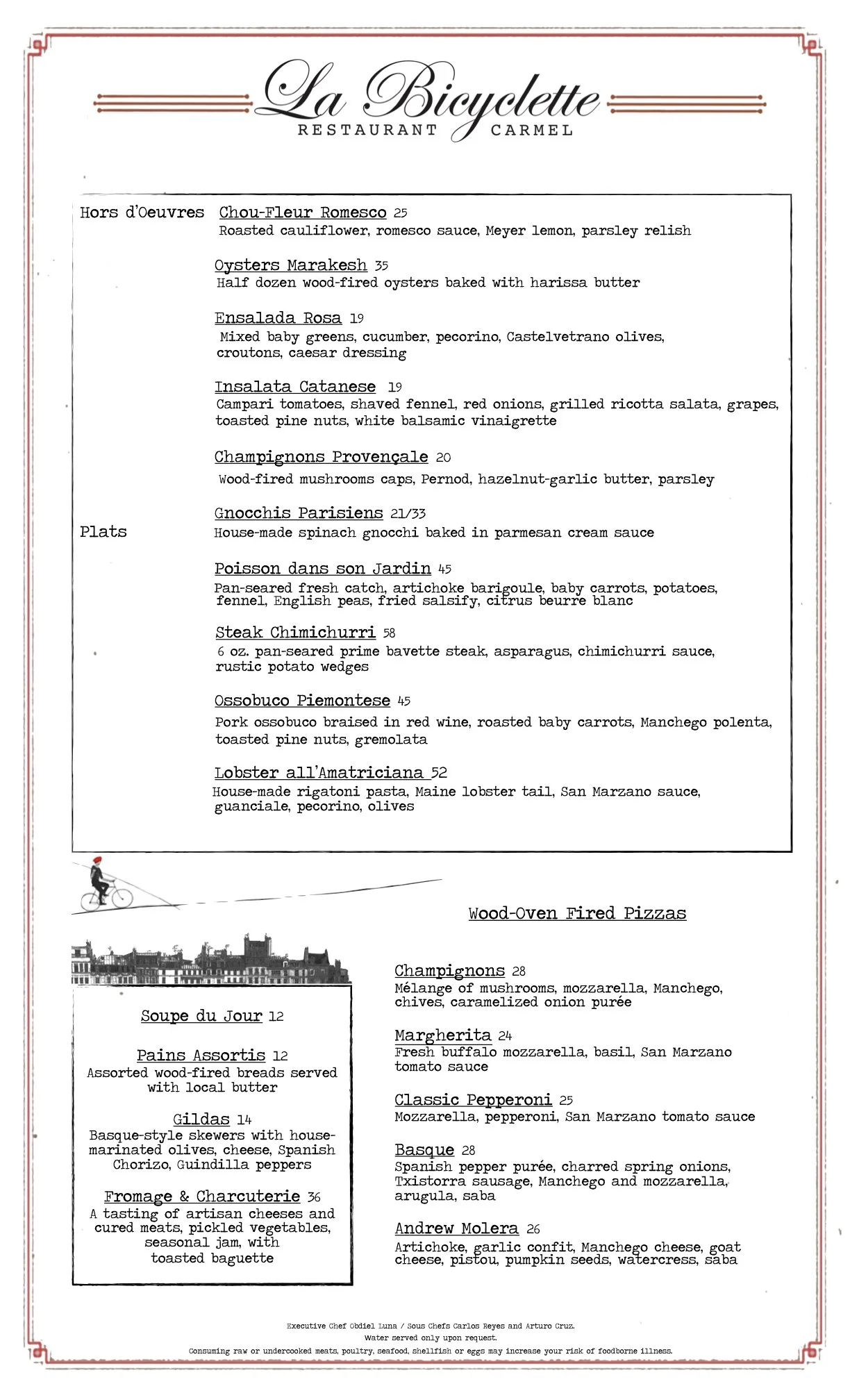 Home - La Bicyclette Restaurant